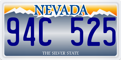 NV license plate 94C525