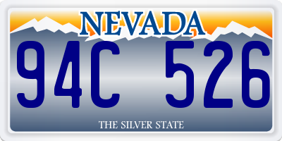 NV license plate 94C526