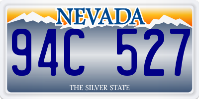 NV license plate 94C527