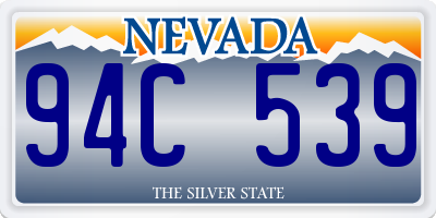 NV license plate 94C539