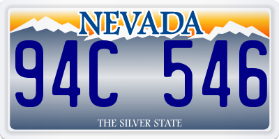 NV license plate 94C546