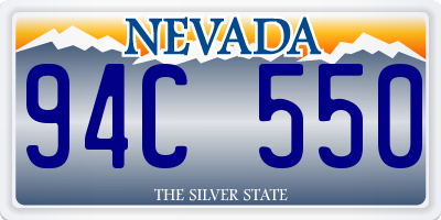 NV license plate 94C550