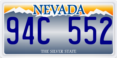 NV license plate 94C552