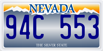 NV license plate 94C553