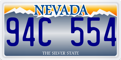 NV license plate 94C554