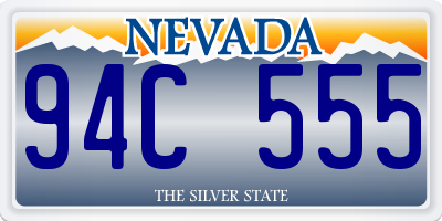 NV license plate 94C555