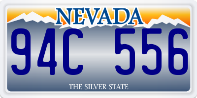 NV license plate 94C556