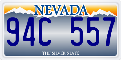 NV license plate 94C557