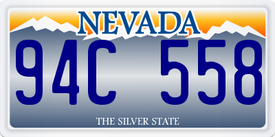 NV license plate 94C558