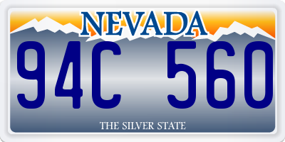 NV license plate 94C560