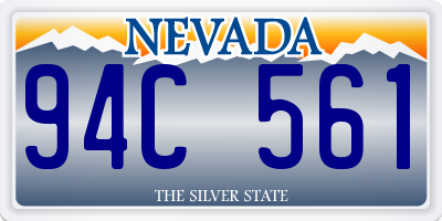 NV license plate 94C561