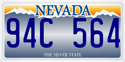 NV license plate 94C564