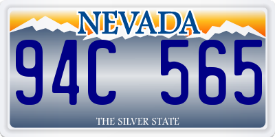 NV license plate 94C565