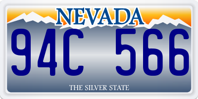 NV license plate 94C566