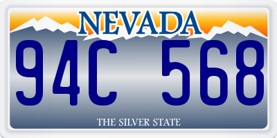 NV license plate 94C568