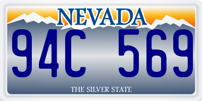 NV license plate 94C569