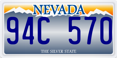 NV license plate 94C570