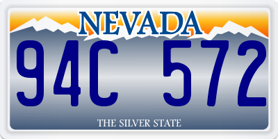 NV license plate 94C572