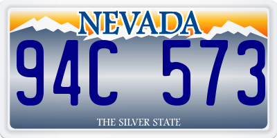 NV license plate 94C573