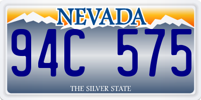 NV license plate 94C575