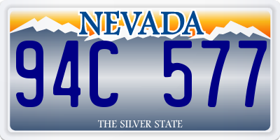 NV license plate 94C577