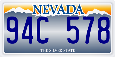 NV license plate 94C578