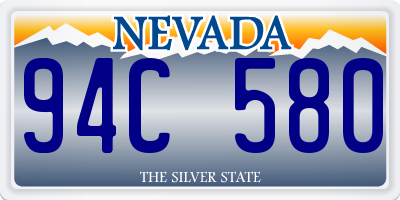 NV license plate 94C580