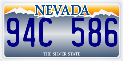 NV license plate 94C586