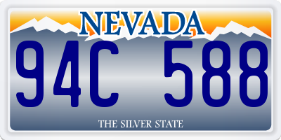 NV license plate 94C588