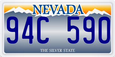 NV license plate 94C590