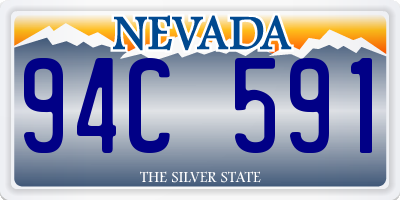 NV license plate 94C591