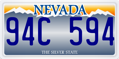 NV license plate 94C594