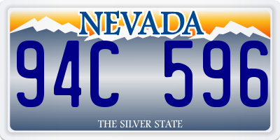 NV license plate 94C596