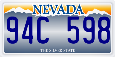 NV license plate 94C598