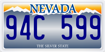 NV license plate 94C599