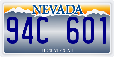 NV license plate 94C601
