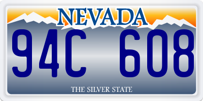 NV license plate 94C608