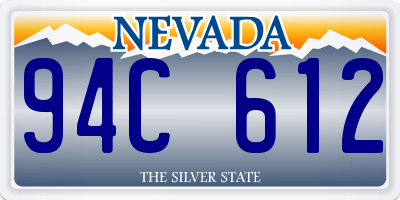 NV license plate 94C612