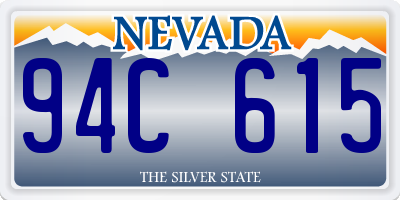 NV license plate 94C615