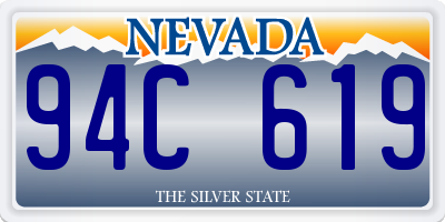 NV license plate 94C619