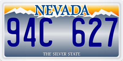 NV license plate 94C627