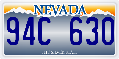 NV license plate 94C630