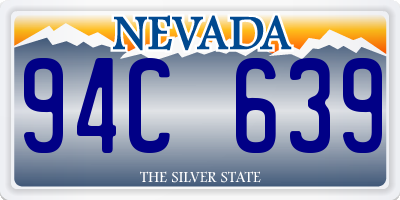 NV license plate 94C639