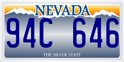 NV license plate 94C646