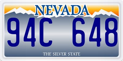 NV license plate 94C648