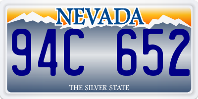 NV license plate 94C652