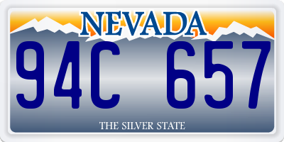 NV license plate 94C657