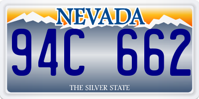 NV license plate 94C662