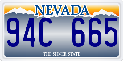 NV license plate 94C665