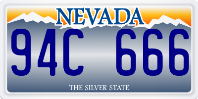 NV license plate 94C666